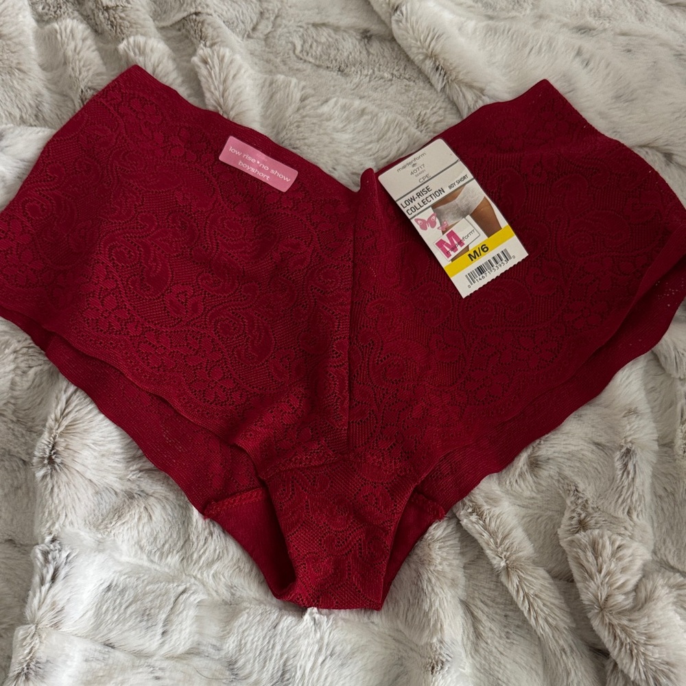 Maidenform Red Lace Panties